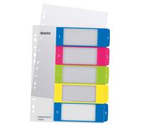 LEITZ 12410000 - Indice de proyectos imprimibles WOW PP DIN A4 1-5 Multicolor Ín