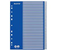 Leitz 12526001 - Hojas separadoras (plástico, filas numeradas del 1-31, A4), color azul y blanco