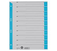 Leitz 16523030 - Separadores (A4, cartón, 25 unidades), color blanco y azul