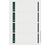 Leitz 1685 etiquetas traseras imprimibles autoadhesivas anchas y cortas 61 x 192 mm blancas (100 unidades)