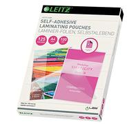 LEITZ 16925 - Bolsas de plastificación dorso adhesivo DIN A4. (caja 100 ) 125 micras