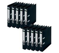 Leitz 180 - Archivador de palanca reciclado, A4, negro, 10 unidades
