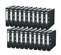 Leitz 180° Lever Arch File Plastic 50 mm Carpeta de anillas De plástico Negro