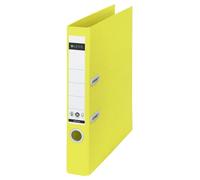 Leitz 180° Recycle Archivador de Palanca para Almacenaje de Documentos de Polipropileno, 100% Reciclable y Cartón Reciclado, para 350 Hojas A4, Amarillo - 10190015 (Paquete de 6)