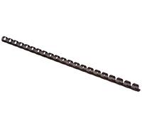 LEITZ 35042 - Canutillos de plástico DIN A4 21 anillas. (caja 100 ud.) 10 mm/65 hojas color negro