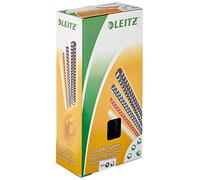 LEITZ 35043 - Canutillos de plástico DIN A4 21 anillas. (caja 100 ud.) 12 mm/ 105 hojas color negro