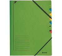 Leitz 3907-55 - Carpeta con 7 separadores, Verde