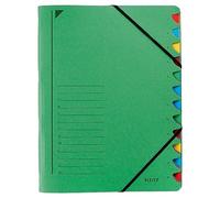 Leitz 39120055 - Archivador con 12 separadores de , color es, color verde