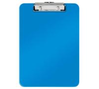LEITZ 39710036 - Capeta MINICLIP WOW con pinza DIN A4 con pinza metálica color azul metalizado