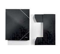 Leitz 3982 WOW carpeta de cartón cierre elástico negra