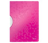 Leitz 4185 WOW colorclip carpeta con clip rosa metalizado A4 para 30 páginas