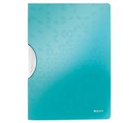 Leitz 4185 WOW colorclip carpeta con clip turquesa metalizado A4 para 30 páginas