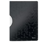 Leitz 4185 WOW colorclip carpeta con clips negra A4 para 30 páginas