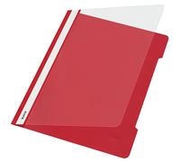 Leitz 41910025 - Carpeta estándar, Plástico, A4, Capacidad para 250 hojas, Rojo,