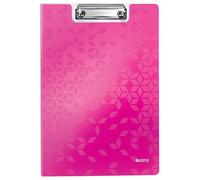 LEITZ 41990023 - Carpeta miniclip WOW PP fabricada en Polifoam DIN A4 color fucsia metalizado