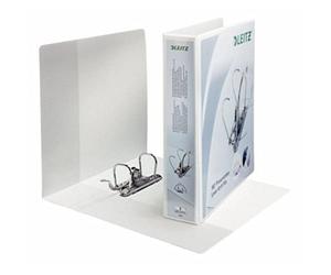 Leitz 42260001 - Archivador plástico 180° con anillas A4 color blanco