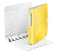 Leitz 4240 WOW carpeta de anillas con 4 anillas en D amarilla