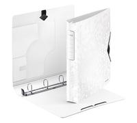 Leitz 4240 WOW Carpeta de anillas con 4 anillas en D blanco metalizado