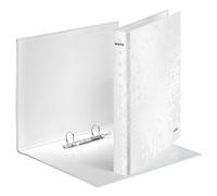 Leitz 4241 WOW Carpeta de anillas con 2 anillas en D blanco metalizado (40 mm)