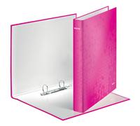 Leitz 4241 WOW Carpeta de anillas con 2 anillas en D rosa metalizado (40 mm)