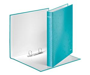 Leitz 4241 WOW carpeta de anillas con 2 anillas en D turquesa (40 mm)