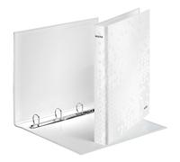 Leitz 4242 WOW Carpeta de anillas con 4 anillas en D blanco metalizado