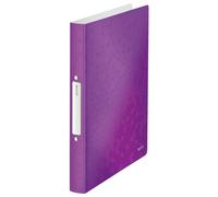 Leitz 4257 WOW carpeta de anillas con 2 juntas tóricas violeta metalizado (32 mm)