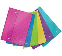 Leitz 44690099 WOW - Sobre con cierre de clic, multicolor