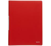 LEITZ 45641020 - Carpeta de fundas SOLID PP 20 fundas DIN A4 color rojo 20 funda