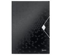 Leitz 4599 WOW carpeta de plástico con 3 solapas negra