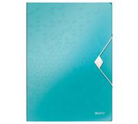 Leitz 4599 WOW carpeta de plástico de cierrre elástico turquesa metalizado