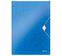 Leitz 4599 WOW carpeta de plástico con 3 solapas azul metalizado