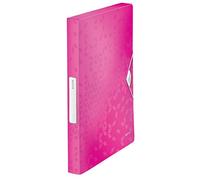 LEITZ 46290023 - Carpeta de proyectos WOW PP lomo 30 mm DIN A4 color fucsia metalizado
