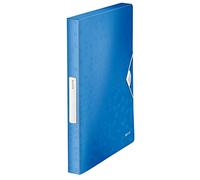 LEITZ 46290036 - Carpeta de proyectos WOW PP lomo 30 mm DIN A4 color azul metalizado