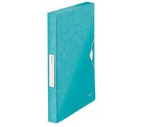 LEITZ 46290051 - Carpeta de proyectos WOW PP lomo 30 mm DIN A4 color turquesa metalizado
