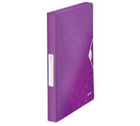 LEITZ 46290062 - Carpeta de proyectos WOW PP lomo 30 mm DIN A4 color violeta metalizado