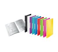 Leitz Cuaderno de exhibición A4, 40 bolsillos, 80 hojas, bolsillos transparentes, amarillo, gama WOW, 46320016