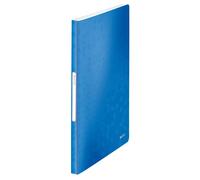LEITZ 46320036 - Carpeta de fundas WOW PP 40 fundas DIN A4 color azul metalizado