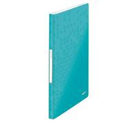 LEITZ 46320051 - Carpeta de fundas WOW PP 40 fundas DIN A4 color turquesa metalizado