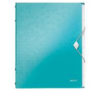 LEITZ 46330051 - Carpeta clasificador WOW PP 6 separadores DIN A4 color turquesa