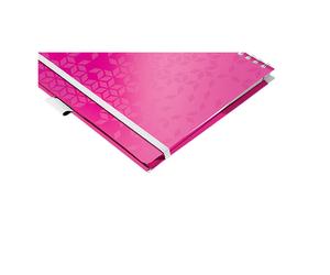 Leitz 4644 WOW cuaderno A4 rayado 80 gramos 80 hojas rosa metalizado