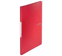Leitz 46690025 - Carpeta de presentación (A4, con 30 compartimentos, polipropileno, para 60 hojas, flexible, para la escuela, el estudio y el hogar, 5 unidades), color rojo
