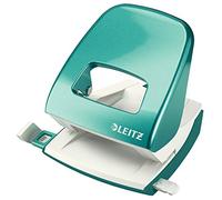 Leitz 50081051 WOW - Perforadora (metal, 30 hojas de capacidad), color azul verdoso