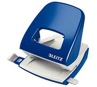 Leitz 50086035 - Perforadora (capacidad: 30 hojas), color azul y blanco