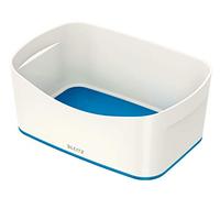 LEITZ 52571036 - Caja sin tapa MyBox® color azul metalizado/blanco
