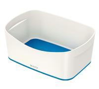 LEITZ 52571036 - Caja sin tapa MyBox® color azul metalizado/blanco Blanco/Azul M