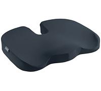 Leitz 52840089 - Cojín de Espuma para Sillas, Soporte Acolchado para Sillas Trabajar, Reduce la Tensión de la Espalda y el Cuello, Funda de Tela con Relleno de Espuma, Gama Ergo Cosy, Gris Terciopelo