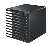 Leitz 52940095 Form - Clasificador de documentos (10 cajones, A4, 291 x 352 x 291 mm), color negro