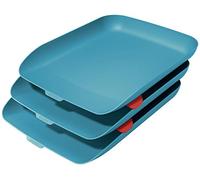 Leitz 53582061 Bandeja para cartas (3 unidades), color azul