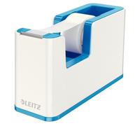 LEITZ 53641036 - Dispensador de cinta adhesiva WOW DUAL color azul metalizado/blanco